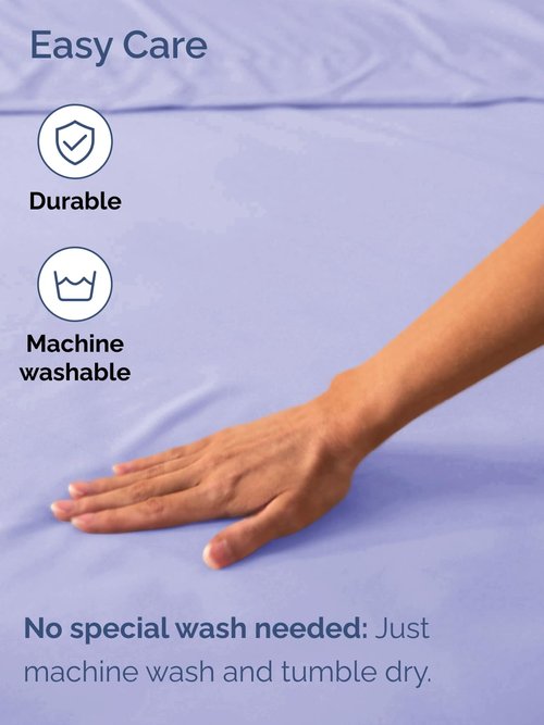 Extra Deep Split King Fitted Sheet - Hotel Luxury Single Fitted Sheet Only - Easily Fits 18 inch to 24 inch Mattress - Ultra Soft, Wrinkle Free with Extra Deep Pockets - Breathable & Comfy - Lavender