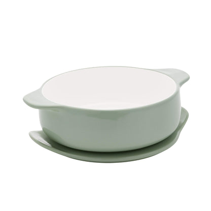 KitchenAid Vitrified Stoneware Round Baker, 2.25-Quart, Pistachio