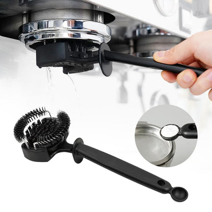 watchget Espresso Coffee Machine Cleaning Brush Espresso Group Head Cleaning Brush Detachable 360°Nylon Bristles Espresso Machine Cleaning Tool V2 58mm