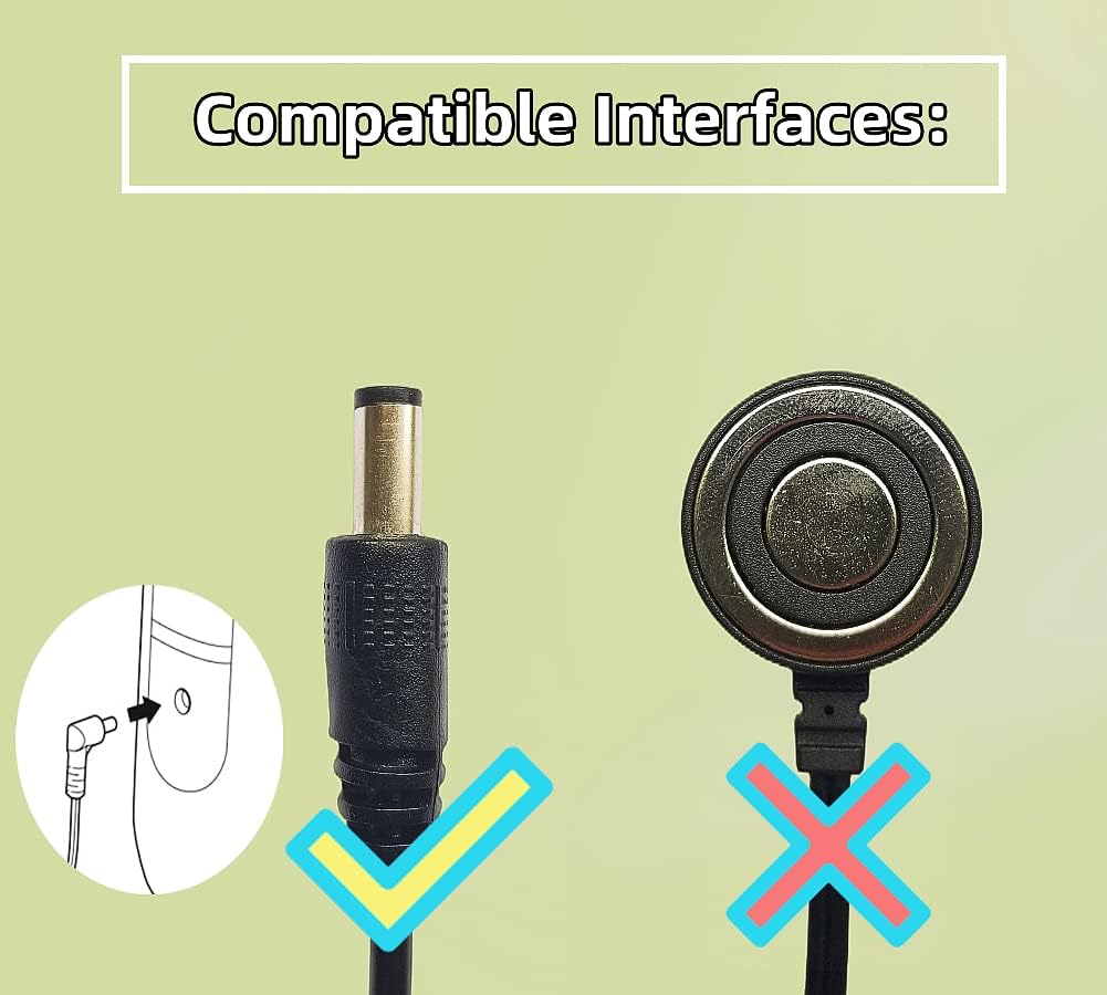 Qjin Charger for Shark Vacuum Mop | Compatible with VM200, VM200C, UM205, and More
