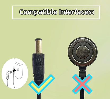Qjin Charger for Shark Vacuum Mop | Compatible with VM200, VM200C, UM205, and More