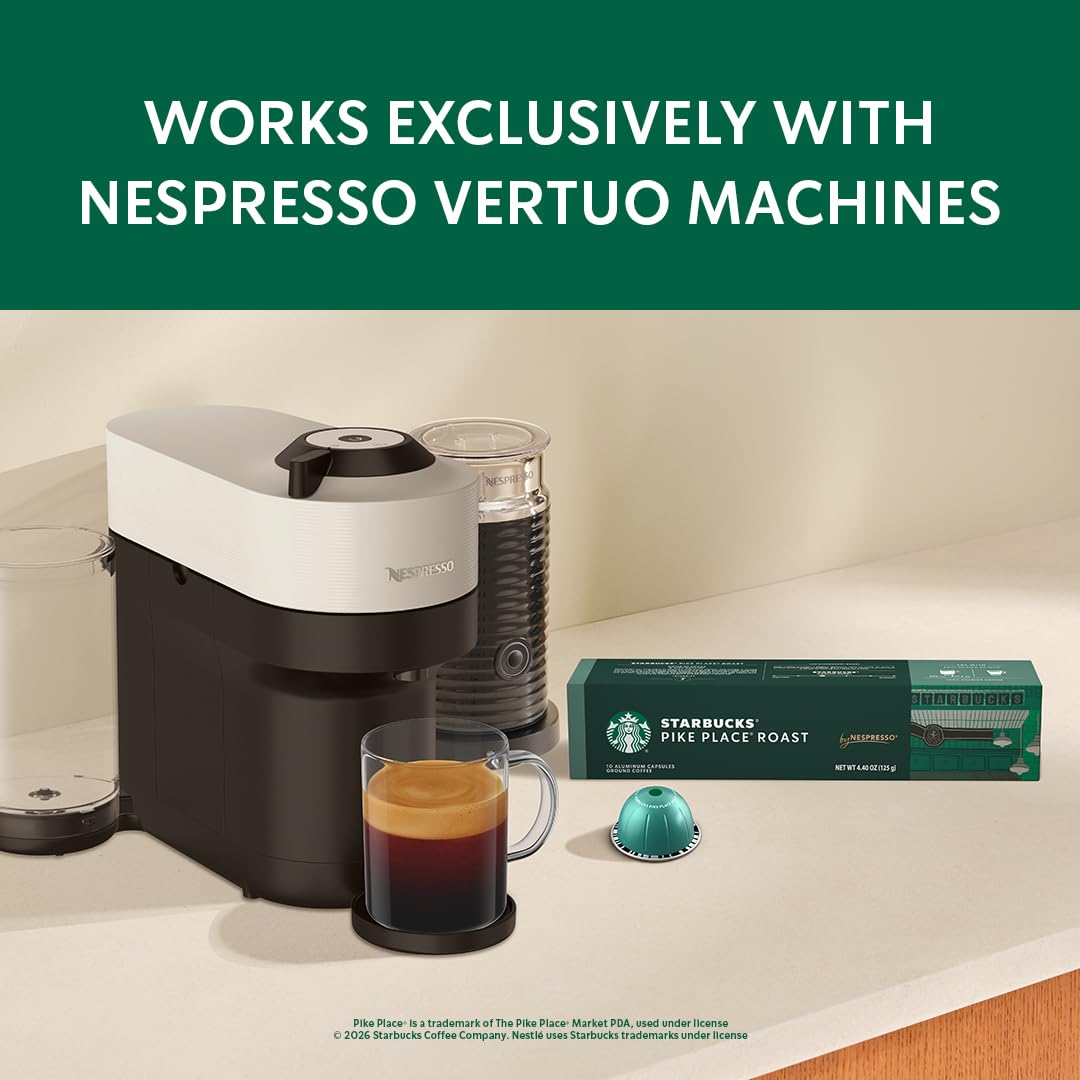 Starbucks by Nespresso Coffee Pods Variety Pack - Blonde, Medium & Dark Roast, 30-Count, 7.8 oz Brews