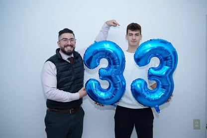 Number 90 Balloon by [Brand Name] - 40-Inch Navy Blue Birthday Decoration for 90th Celebration