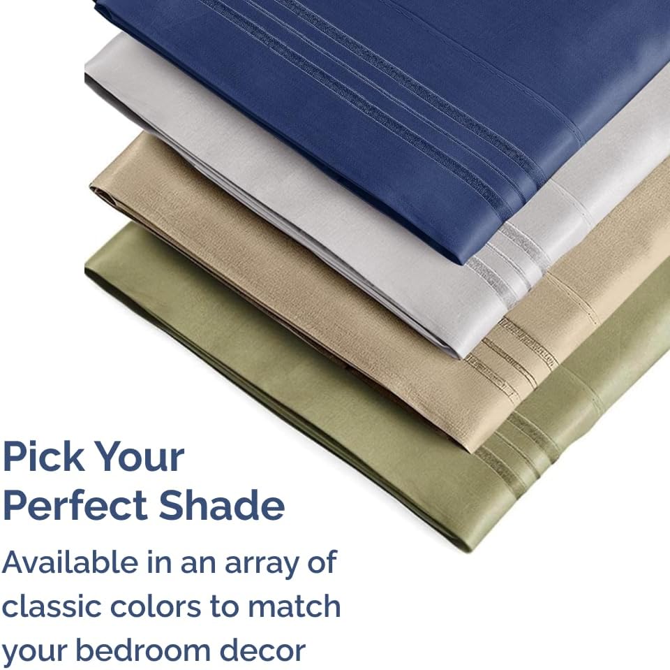Queen Pillow Cases by Ultra Soft | Hotel Quality, Wrinkle-Free & Fade Resistant - 10 Pcs Set in Beige