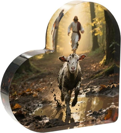 Jesus & Lamb Christian Decor - Meaningful Gifts for Catholic Women, Moms & Friends | Perfect for Birthdays, Easter & Christmas