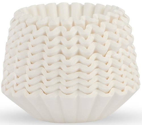 Tupkee 12-Cup Large Coffee Filters - 9.75” x 4.25” - 500 Count - Tall Walled to Prevent Ground Overflow - Compatible with Bunn 12 Cup Commercial Coffee Maker & Large Home Machines - Made in the USA