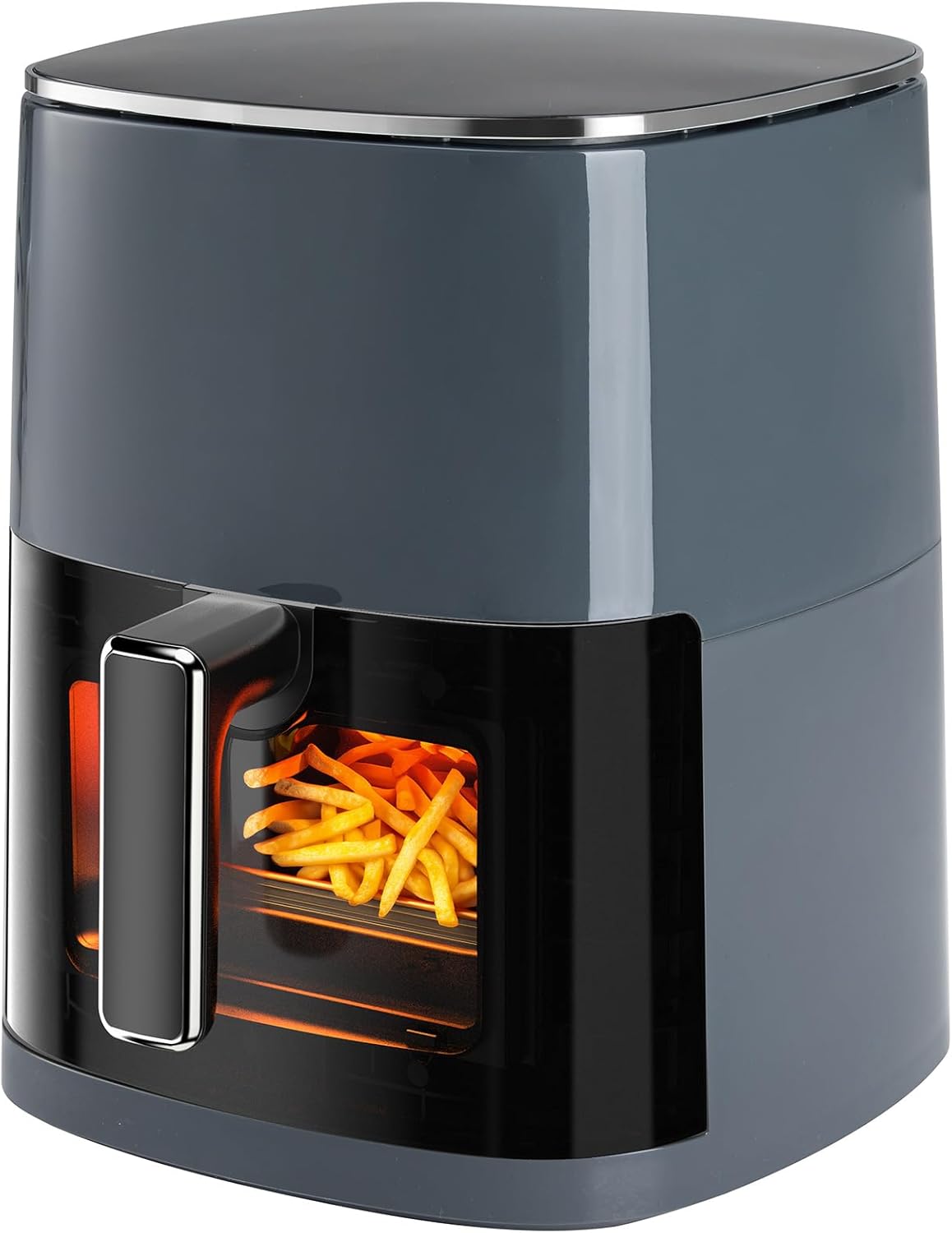 OLIXIS 6 Quart Air Fryer - 12-in-1 Multi-Function Cooking with Window | Grey Finish