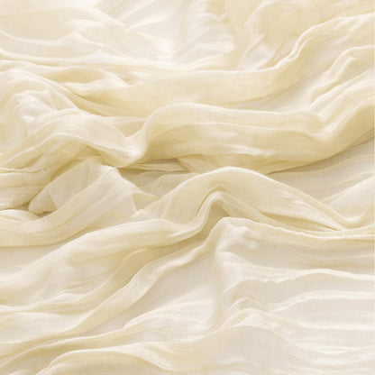 MLMW 6 Pack Beige Cheesecloth Table Runner - Boho Rustic Decor | 160 Inch for Weddings & Events