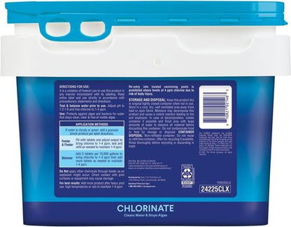 Clorox® Pool&Spa™ XtraBlue Chlorinating Tablets - Kills Bacteria & Stops Algae | 25 LB