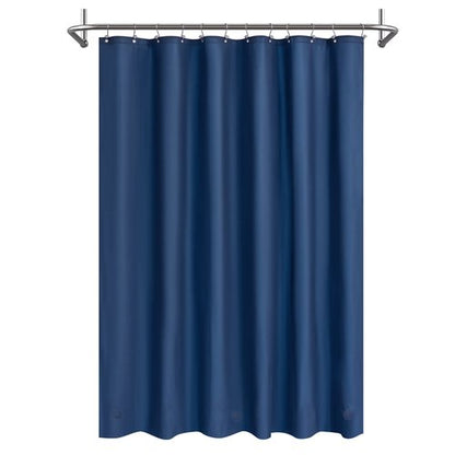 Mrs Awesome Navy Shower Curtain Liner with 3 Magnets, 72x72 Premium Flexible Sturdy Plastic Shower Curtain for Bathroom Lightweight & Waterproof, Navy Blue