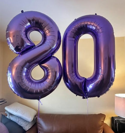 40 Inch Purple Number 8 Balloon | Perfect for 8th Birthday Parties, Weddings & Graduations