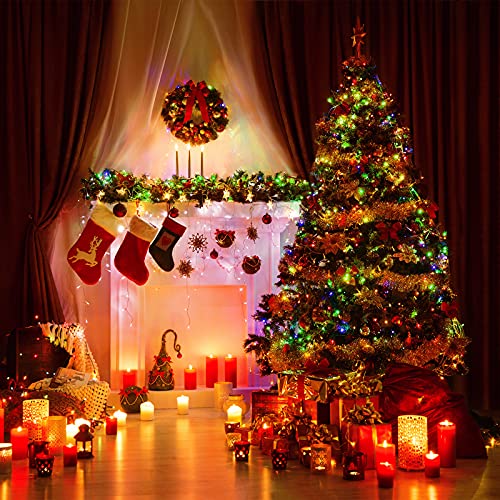 Multicolor Christmas String Lights 75ft 300 Incandescent Bulbs Connectable Indoor Outdoor