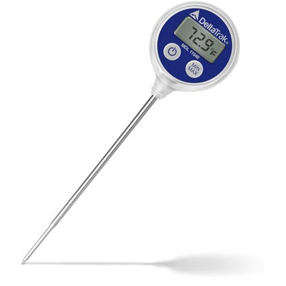 DeltaTrak 11040 Professional Digital Meat Thermometer - Waterproof for Kitchen, BBQ & Grill | Blue