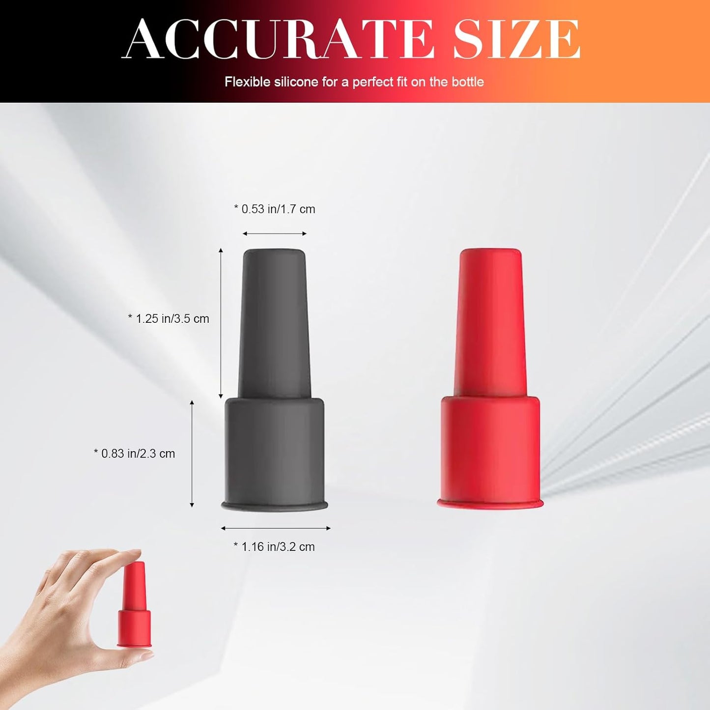 Wine Stopper 8 Pack, Silicone Wine Bottle Stoppers for Wine Bottles and Sparkling Wine, Reusable Leak Resistant Bottle Sealer Caps for Beer, Soda, and Beverage Bottles