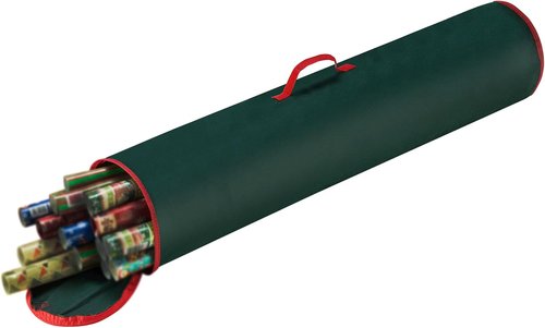 Elf Stor Wrapping Paper Storage Bag - 40-Inch Gift Wrap Organizer | Holds Up to 25 Rolls - Green