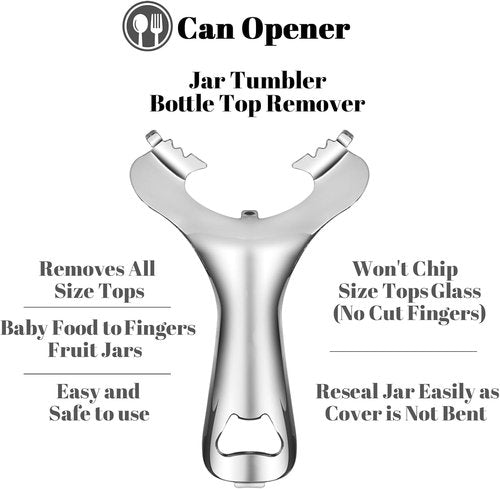 Mason Jar Opener - No Lid Dents, Multifunctional Handheld Twist Remover | Durable & Easy to Use