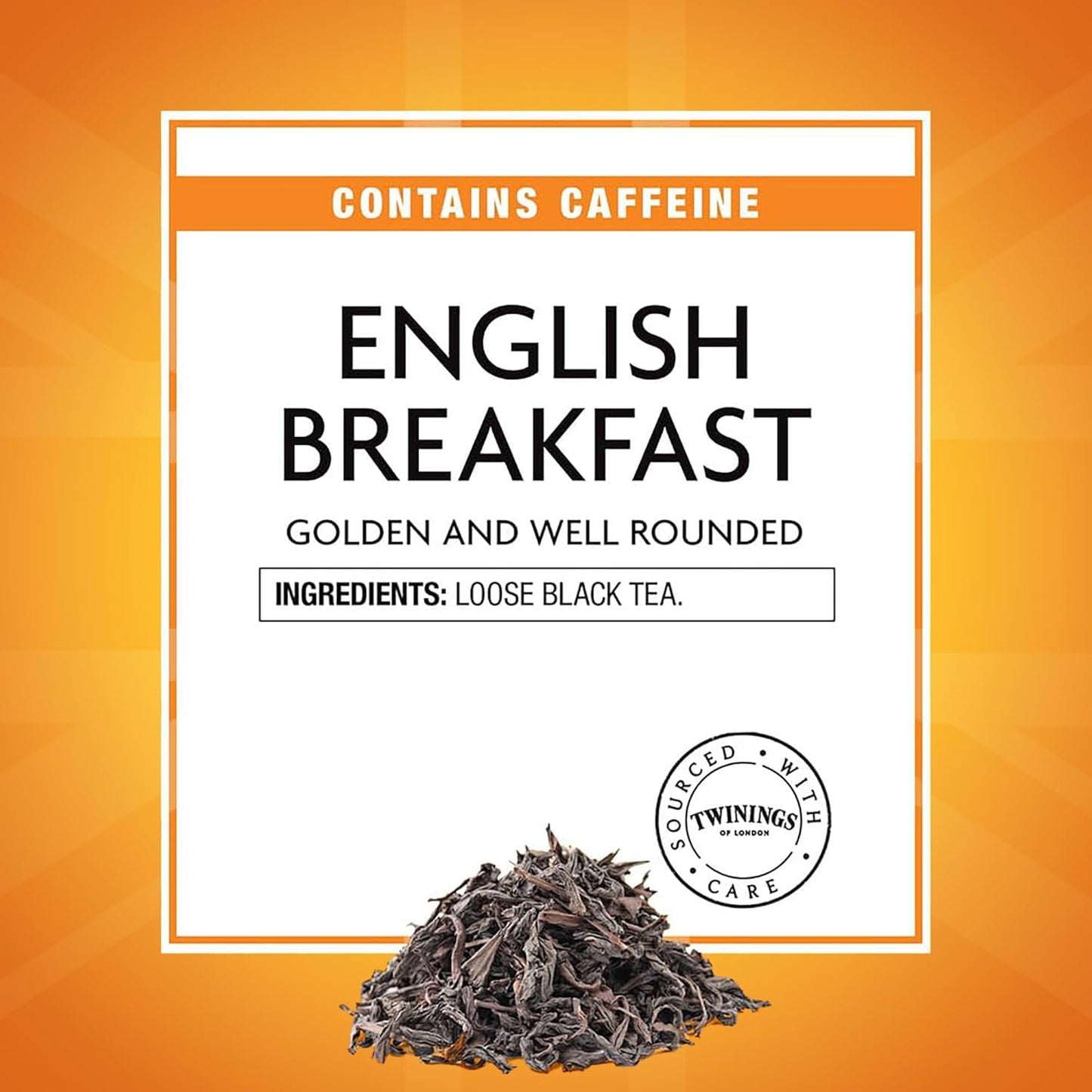 Twinings English Breakfast Loose Tea - Smooth & Robust Black Tea Leaves, 3.53 Oz Tin