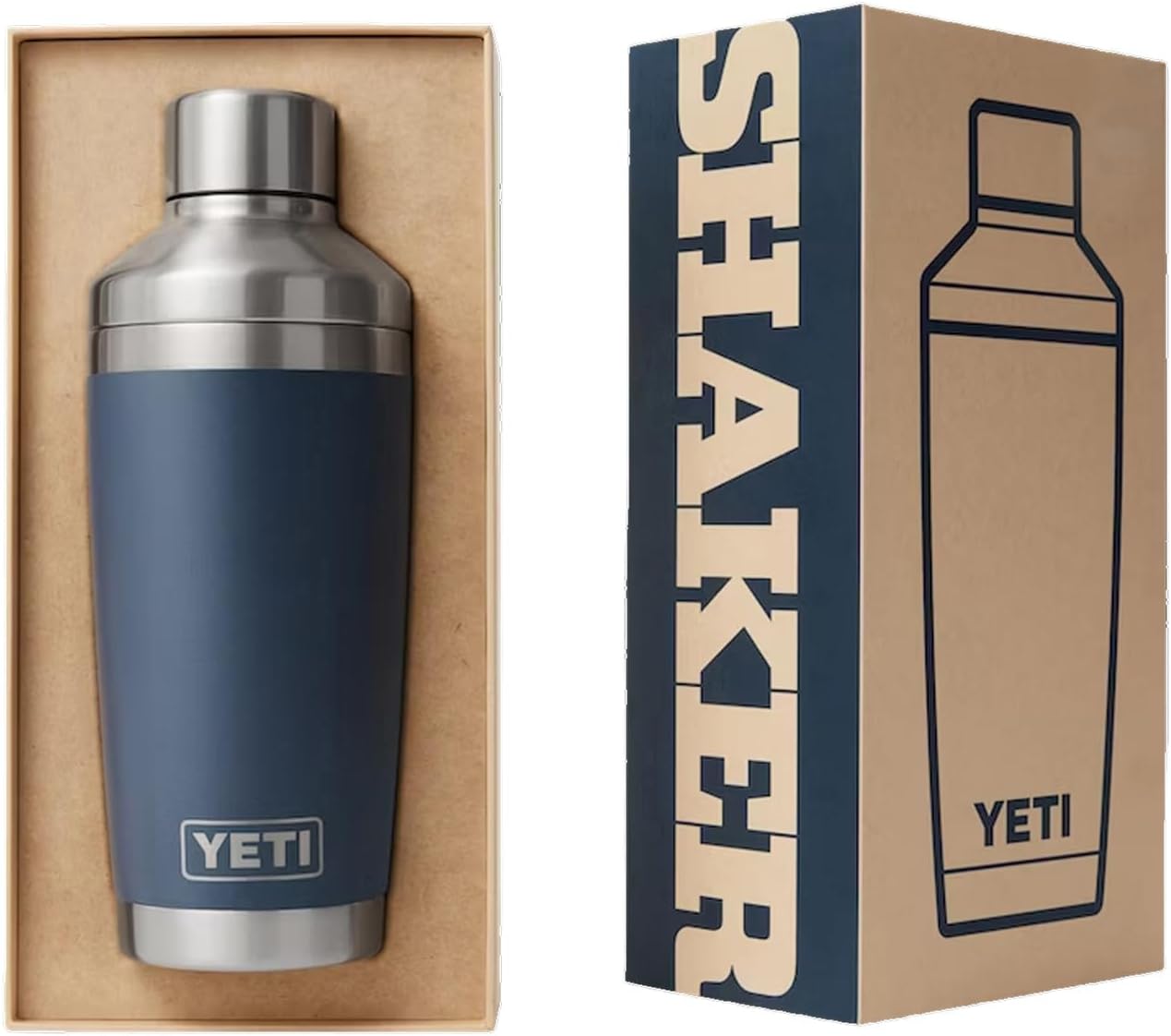 YETI Rambler 20 oz Cocktail Shaker, Stainless Steel, Vacuum Insulated, Cape Taupe
