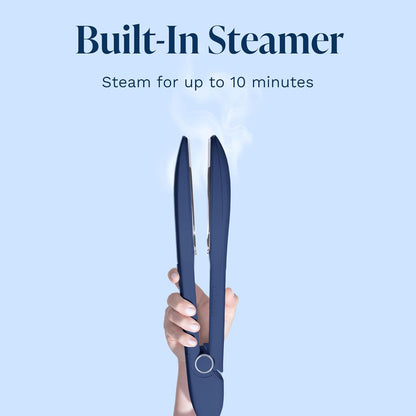 Nori Press Travel Steam Iron - Handheld Design with Steam Feature - No Ironing Board Needed - Navy