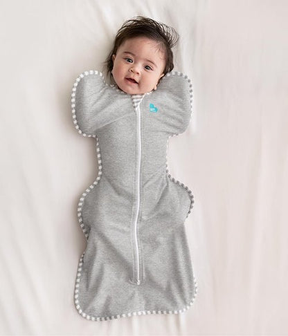 Love to Dream Swaddle UP - Gray Newborn Swaddle for Better Sleep | 5-8.5 lbs, Arms Up Design (Pack of 2)