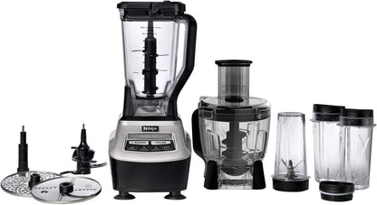 Ninja BL773CO Food Processor Blender - Powerful 67 Oz Capacity - Sleek Black Finish (Renewed)