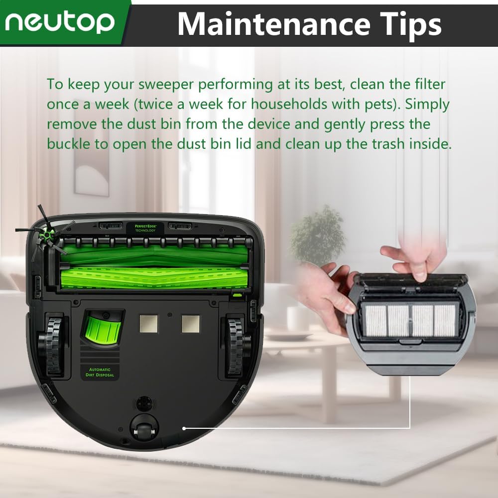 Neutop Replacement Filters for iRobot Roomba S9 Series | 8-Pack Compatible with S9, 9150, S9+ Plus, 9550