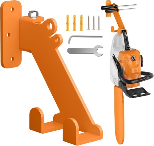 Chainsaw Hanger - 3-in-1 Adjustable Wall Mount for Stihl, Husqvarna, Echo | Garage Organizer