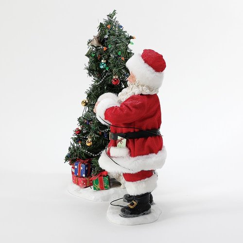 Department 56 | National Lampoon's Christmas Vacation Santa & Squirrel Tree Lit Figurine Set - 13 Inch, Multicolor