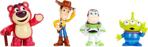 Jada Toy Story Metalfigs 4-Pack - Buzz Lightyear, Woody, Alien & Lotso | 2.5” Diecast Collectible Figures for Kids Ages 8+