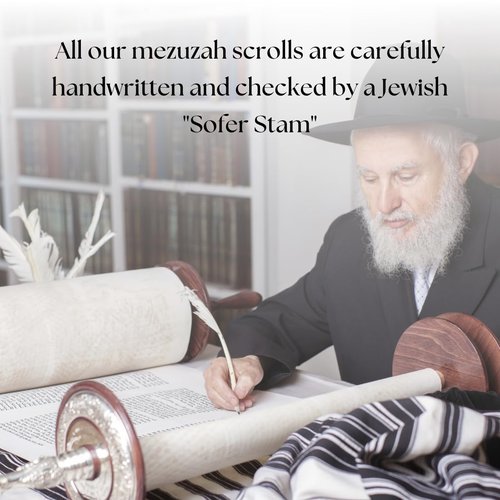 Kosher Mezuzah Scroll From Israel - Klaf Mezuza Parchment by ProShofar (5")