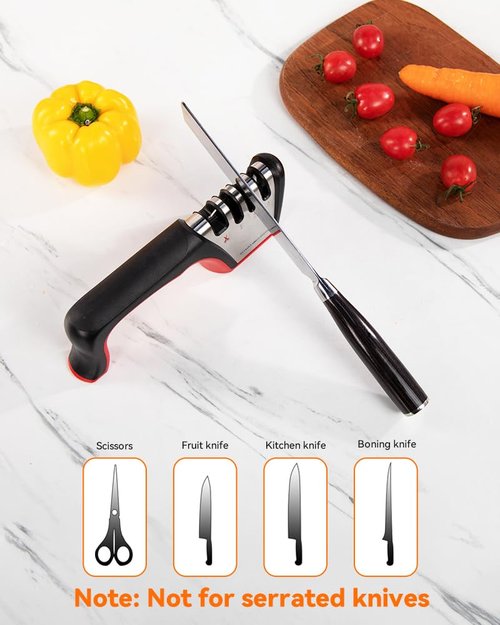 Brigii 4-in-1 Knife Sharpener & Rotary Cheese Grater Hand Crank