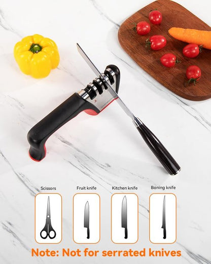 Brigii 4-in-1 Knife Sharpener & Rotary Cheese Grater Hand Crank