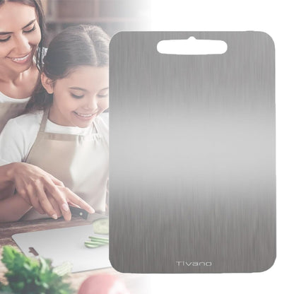 Tivano Cutting Board, Tivano Titanium Cutting Board, Tivano Titanium Cutting Boards for Kitchen, Knife-Friendly Cutting Boards Durable, Non-porous and Easy to Clean (L: 15.35 * 11.02in)