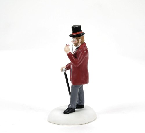 Department 56 Dickens Village 40th Anniversary Figurine - Handcrafted Porcelain Miniature Decor | 2.7 Inch