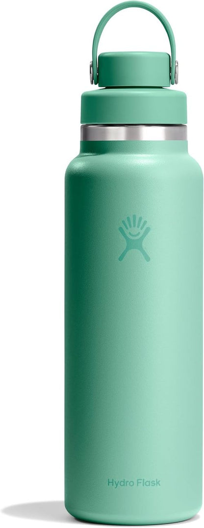 Hydro Flask Water Bottle - Insulated Stainless Steel with Wide Mouth Flex Chug Lid - 40 Oz Mermaid Green