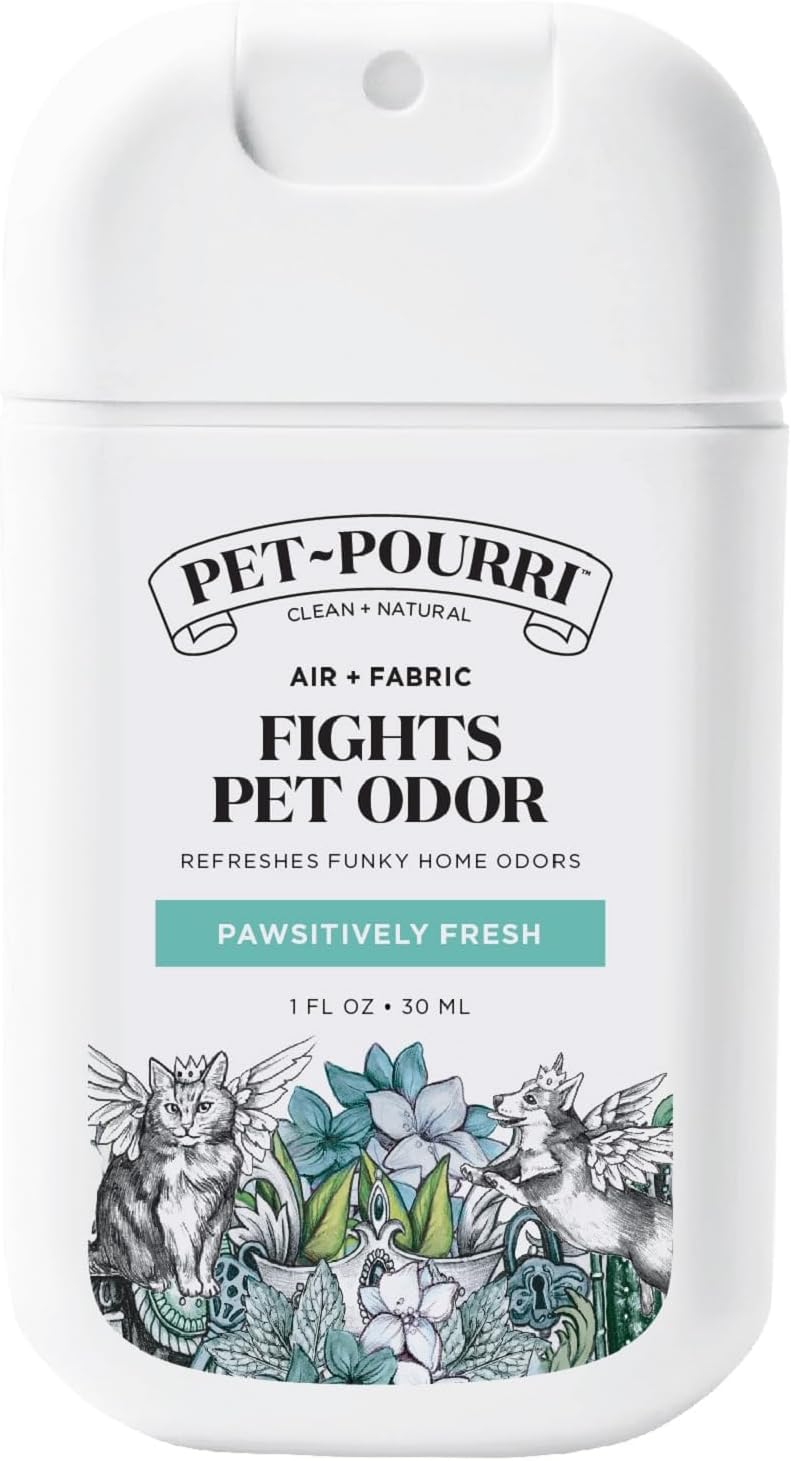 Poo-Pourri Pawsitively Fresh Pocket Deodorizer Spray - Natural Pet Odor Remover for Dogs & Cats - Vet Recommended