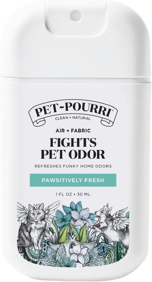 Poo-Pourri Pawsitively Fresh Pocket Deodorizer Spray - Natural Pet Odor Remover for Dogs & Cats - Vet Recommended