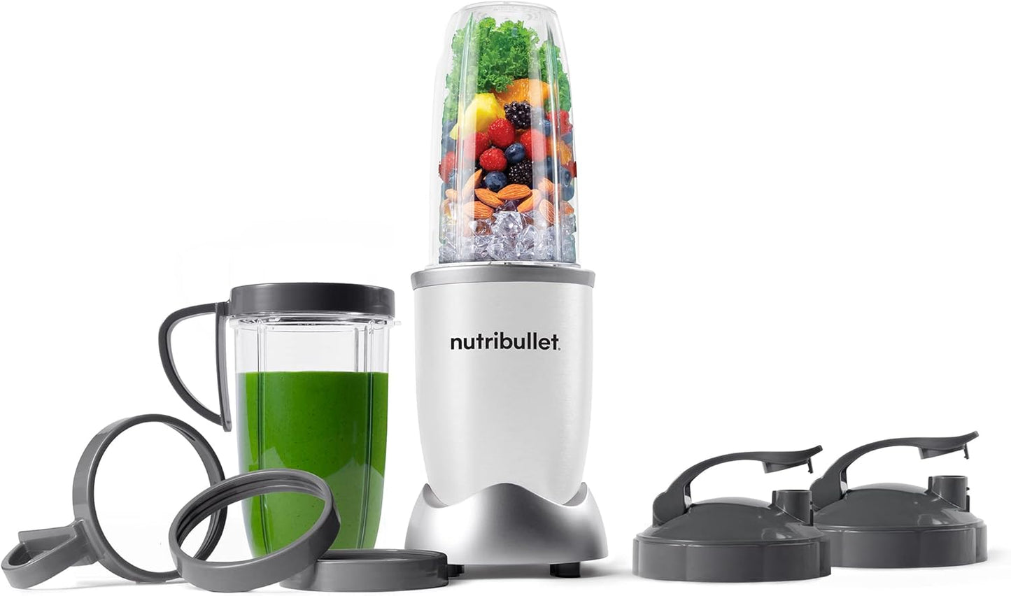 NutriBullet Pro 13-Piece Blender Set - Powerful 900W Motor in Sleek White Finish