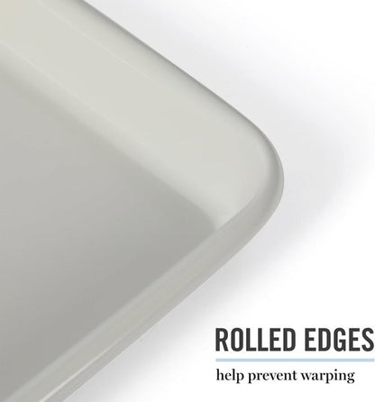 Martha Stewart Gallen Nonstick Carbon Steel Cookie Sheet - 13 x 9 Inch, Durable Bakeware for Easy Cleanup