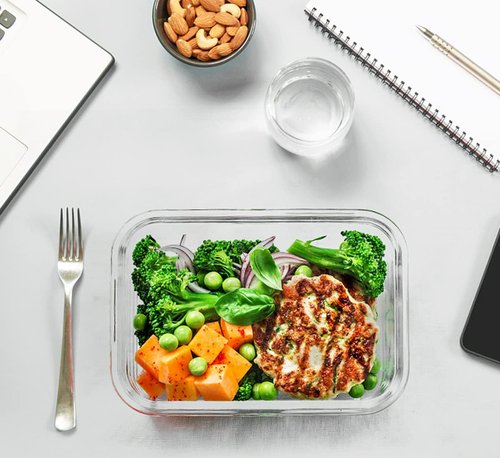 MCIRCO Glass Food Storage Containers - 30-Piece Airtight Meal Prep Set with Snap Locking Lids | Microwave & Oven Safe