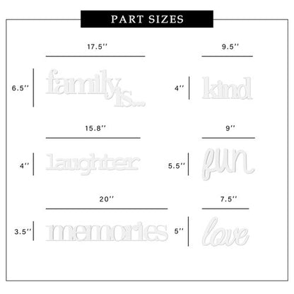 Jerry & Maggie - Photo Frame | Plaque College Frame - White Wall Decoration Combination - Bronze PVC Picture Frame Selfie Gallery Collage With Full Size Hanging Template & Wall Mounting Design