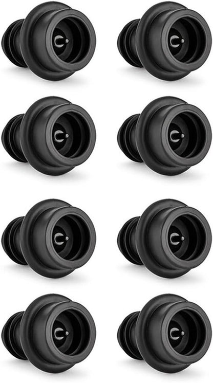 8 PCS Wine Vacuum Stoppers, Keep Wine Fresh for up to 7 Days - 8 Vacuum Stoppers, Wine Pump and Wine Vacuum Stopper, Reusable for Wine Saver, Wine Stoppers for Wine Bottles（Not Include Pump）