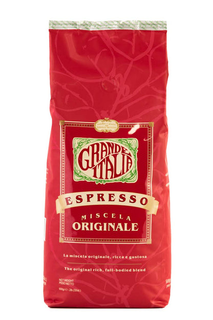 Grande Italia Whole Bean Espresso, Miscela Originale, Small Batch Artisan Roasted 2lb