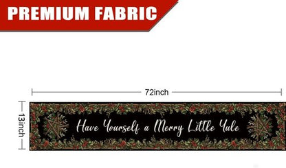 GAGEC Yule Table Runner - Festive Christmas Decor for Home & Kitchen | 72 Inches