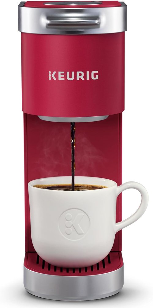 Keurig K-Mini Plus Coffee Maker - Single Serve K-Cup Pod Brewer | 6 to 12oz Sizes, Cardinal Red