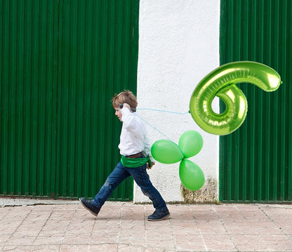 Number 6 Balloon - 40 Inch Light Green Birthday Decoration for Boys & Girls | Perfect for 6th Birthday Celebrations