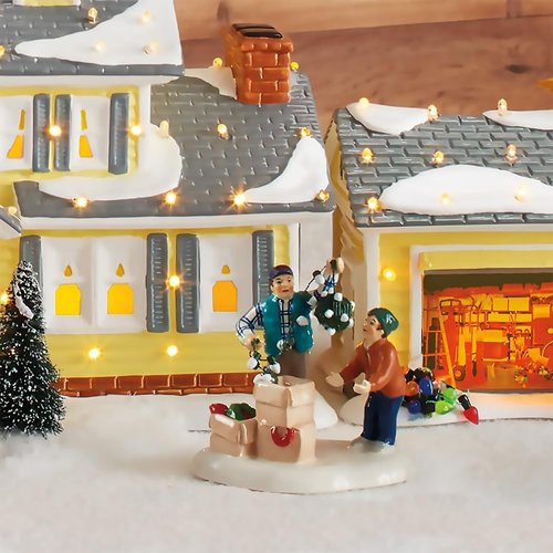 Department 56 Clark and Rusty Christmas Vacation Figurine - Colorful Village Accessory