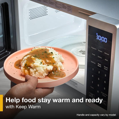Whirlpool Countertop Microwave - 0.9 Cu. Ft. with Turntable & Steam Clean - 900 Watts, Black