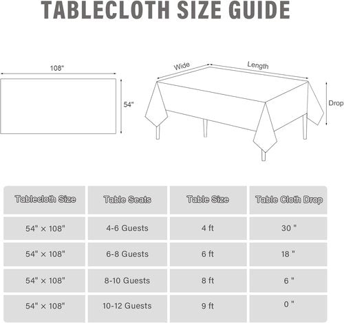 Green Plaid Tablecloths by [Brand Name] - Disposable 54 x 108 Inch Waterproof Rectangular Covers for BBQ & Parties