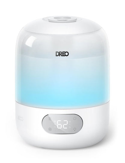 DREO Cool Mist Humidifiers for Baby, 3L Top Fill, 26dB Quite, Ambient Indicator Light for Nursery, Less Refill, Indoor